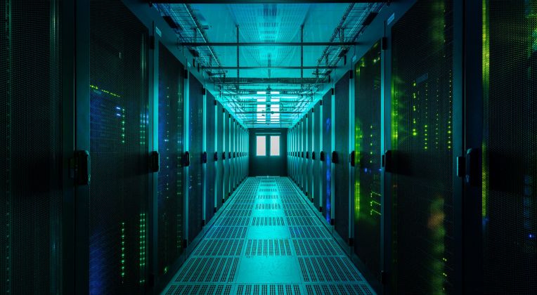 Serverraum im AKQUINET Rechenzentrum Hamburg